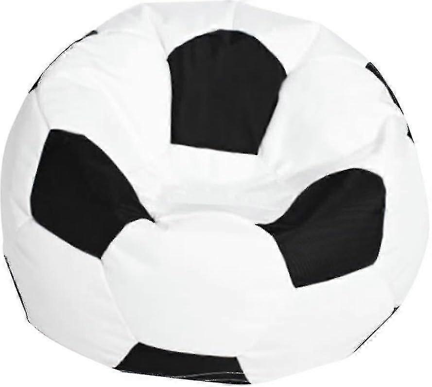 サッカーオックスフォードクロスキッズビーンバッグカバー子供用ぬいぐるみ収納3色選択可能-ホワイト80cm-在庫あり-Yvan