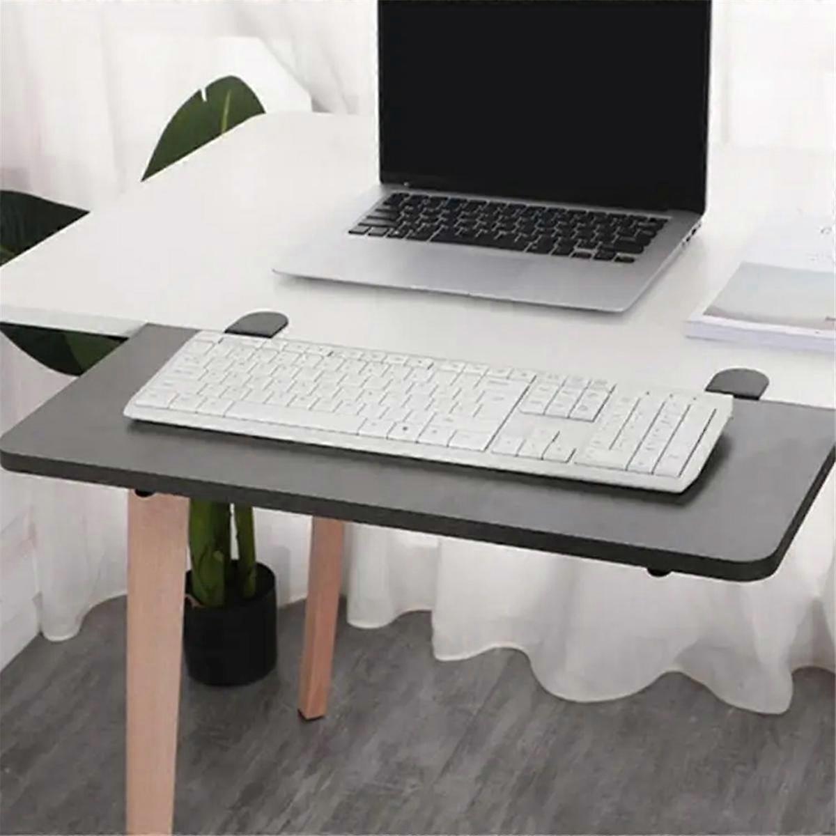 2PCS Foldable Bracket Computer Keyboard Desk Extender Support Keyboard Arm Stand Folding Desktop for Laptop Monitor