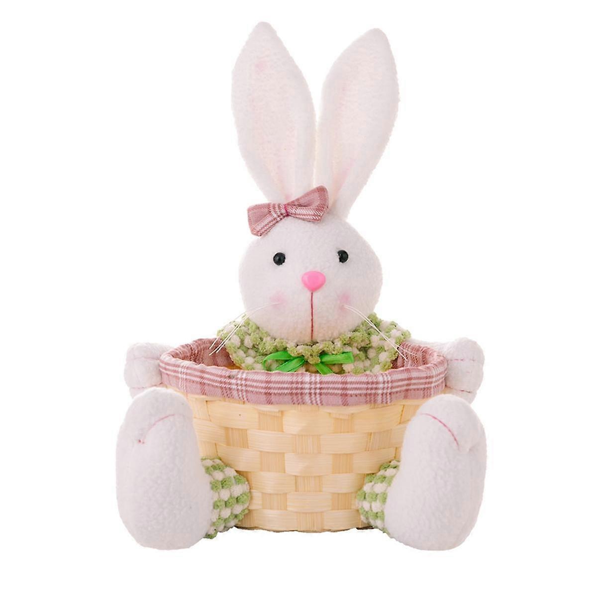 Easter Candy Dish, Bunny Easter Basket, Easter Candy Storage Basket, Gift Box for Table Decor Easter Gift,A
