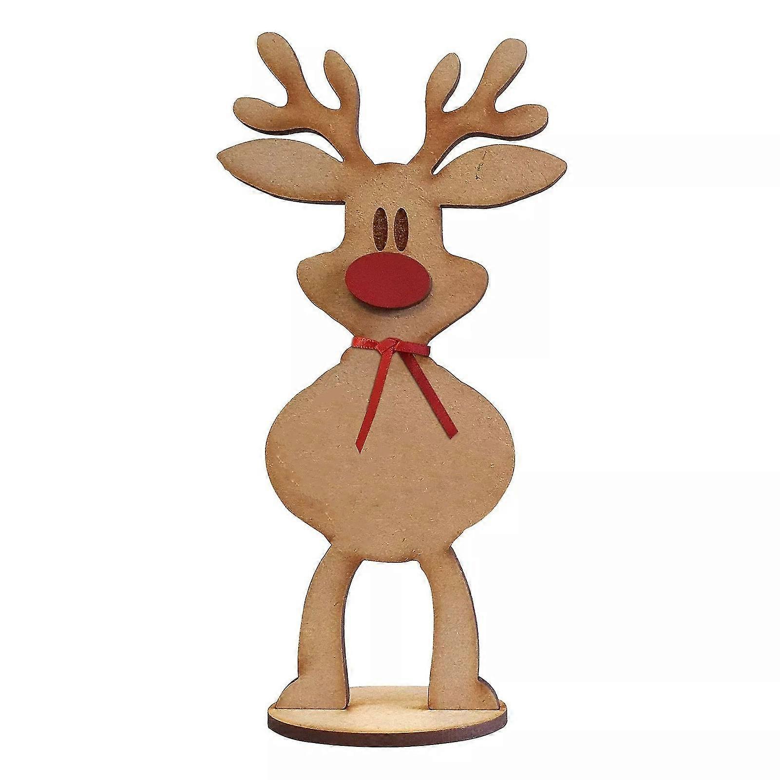 personalized freestanding reindeer lightweight durable ornaments for fireplace home halloween party decor