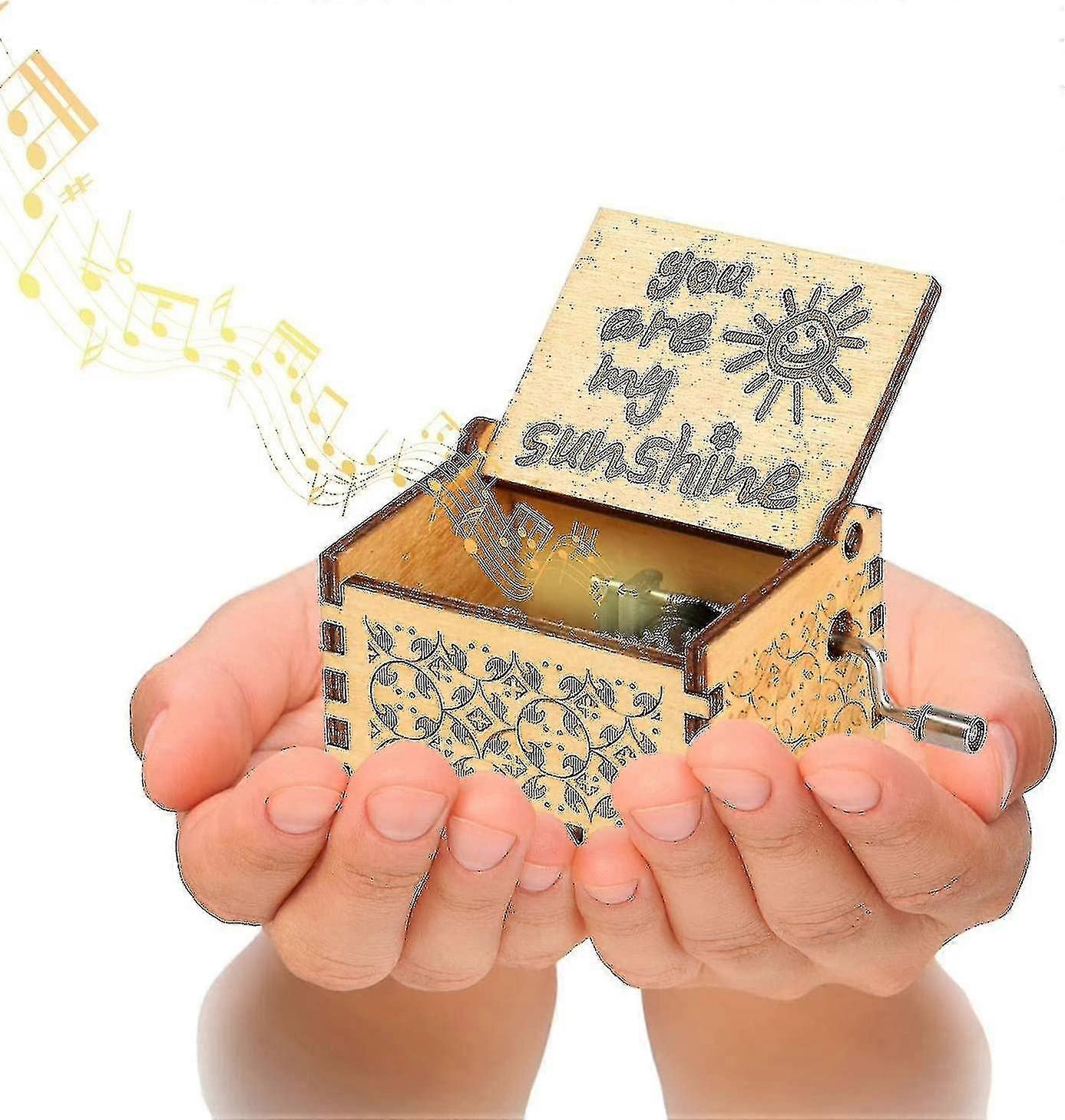 あなたは私のサンシャインオルゴール、オルゴールあなたはバレンタインギフトのための私の日差しです、あなたは女の子の男の子のための私のサンシャインギフトオルゴール、ハンドクランクウッデです