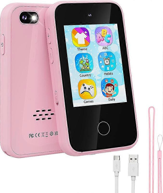 3〜7歳の女の子向けの子供用スマートフォン、MP3プレーヤー付きの子供用携帯電話のおもちゃ