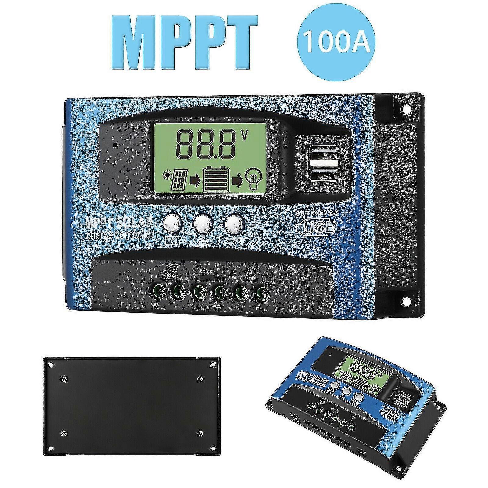 Solar Charge Controller 100a Mppt Panel Regulator