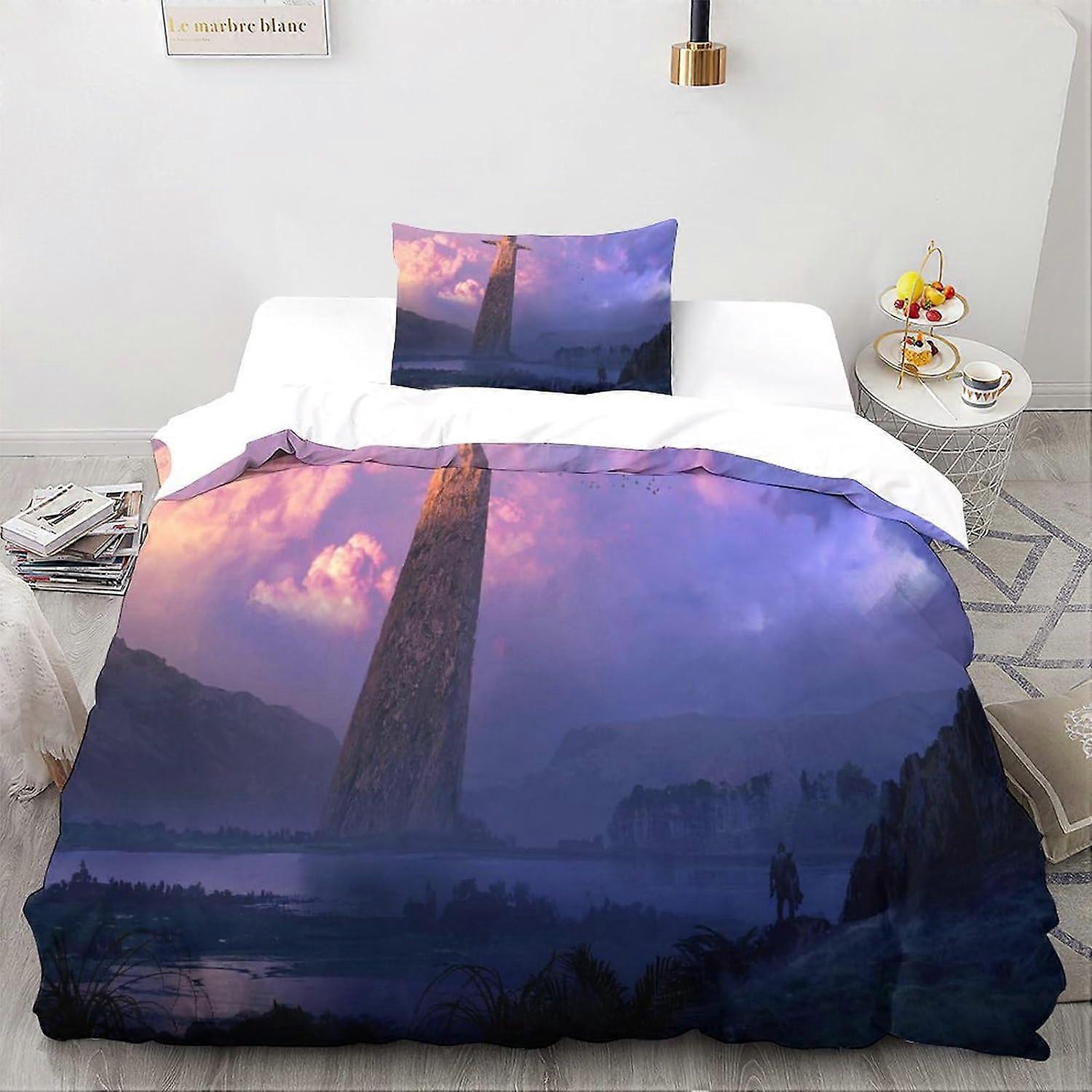 Premium With Pillowcases With Zipper From D Microfiber A Magical Landscape Duvet Cover Pattern Microfiber Landscape Bedding Set Rooms For A 135*200 CM