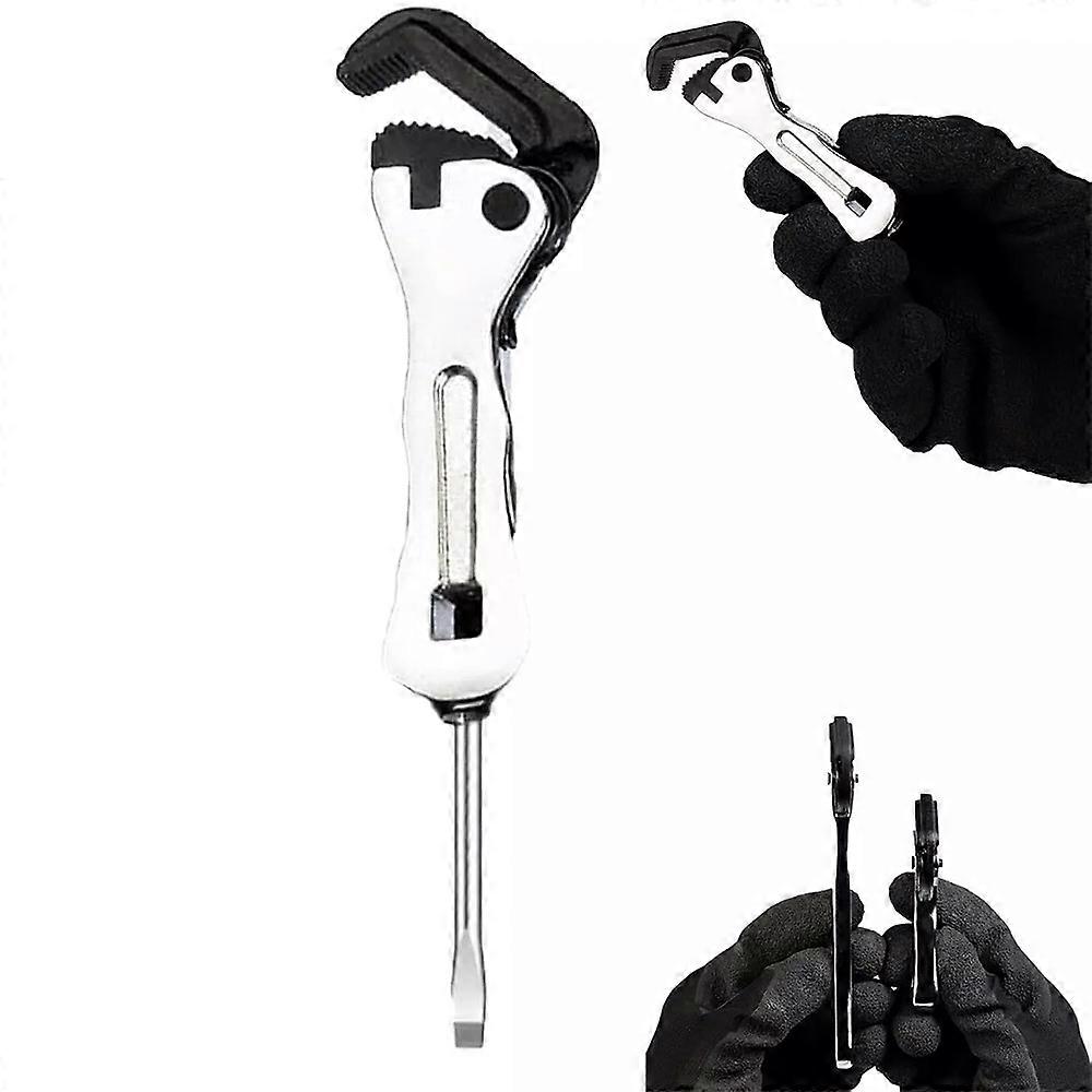 Micro Stubby Pipe Vise Wrench, Pipe Vise Wrench, Micro Stubby Wrench, Micro Self Adjusting Wrench, Portable Multifunctional Wrench, Universal Size, 2 