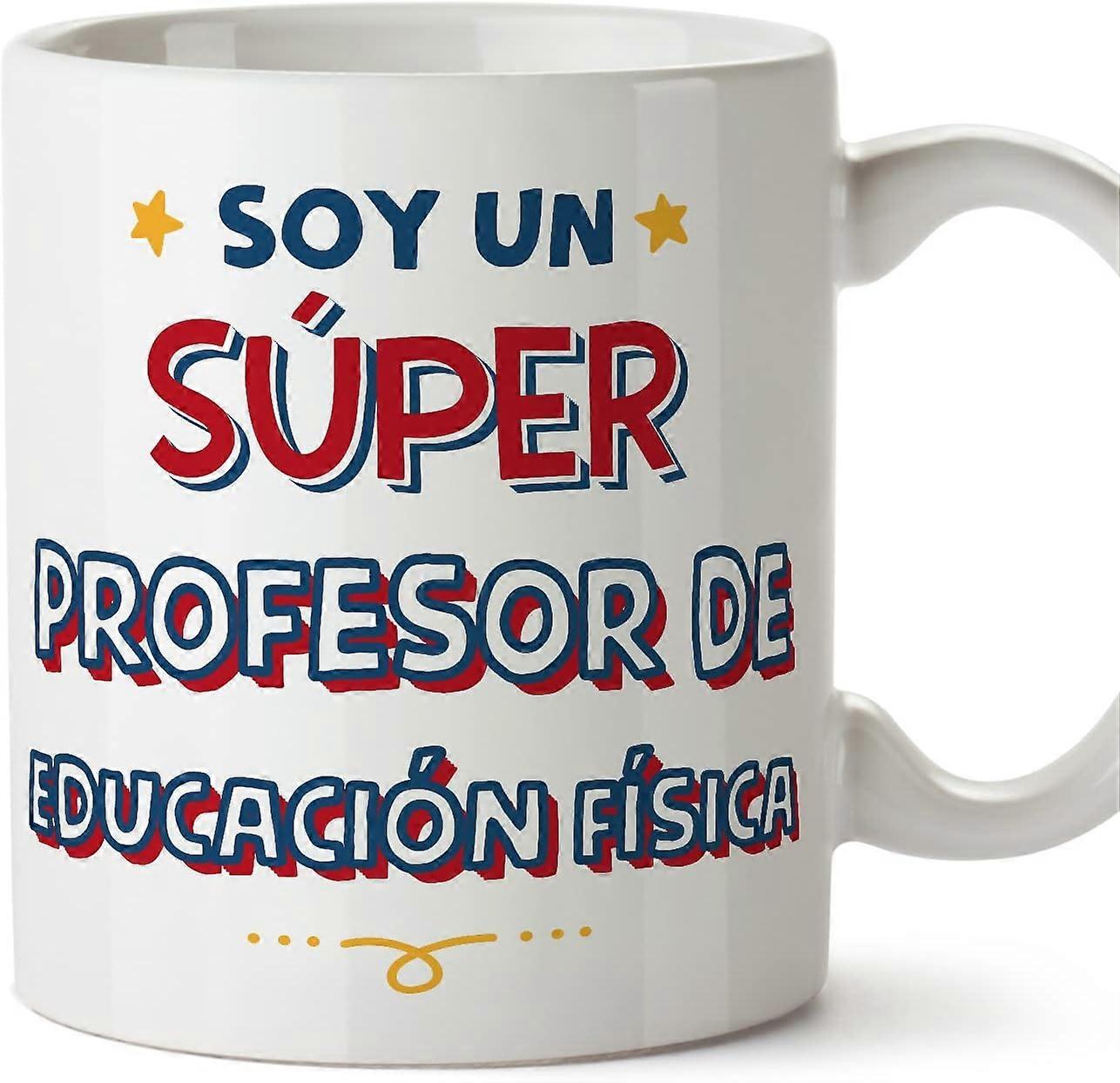 Hrníček pro učitele tělesné výchovy ve španělštině Sójový sper Vtipný dárek pro kolegy Keramický hrníček o objemu 11oz