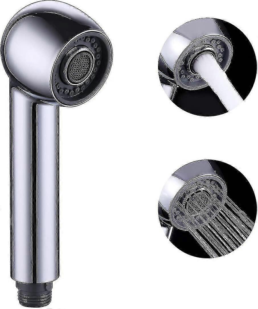 Kitchen Tap Spray Head Replacement Pull Out Faucet Head 2-function Polished Chrome, Pfs4-ch