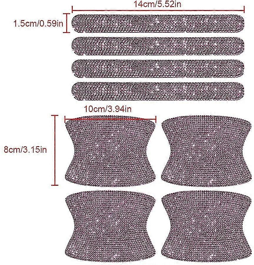 8pcs Bling Car Kit Car Door Handle Protector