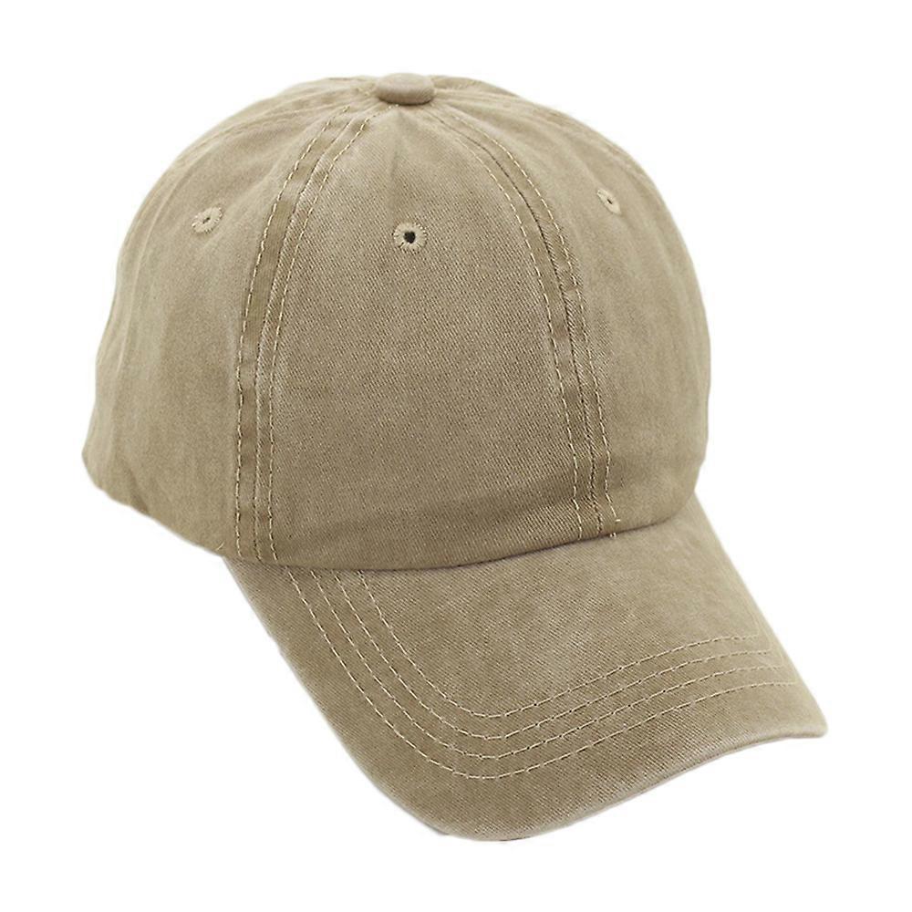 1pc Stonewash Cotton Baseball Cap Adjustable Lightweight Breathable Hat