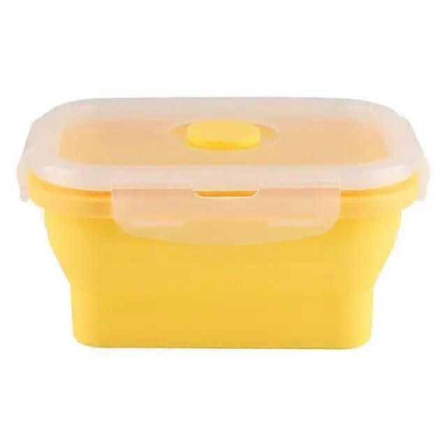 Folding Healthy Material Eco-Friendly Silicone Lunch Box