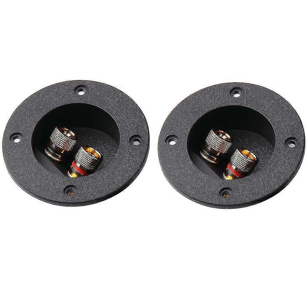 2 Way Speaker Terminal Block 2pcs Speaker Terminal Binding Post For Subwoofer Plugs Cable Terminals