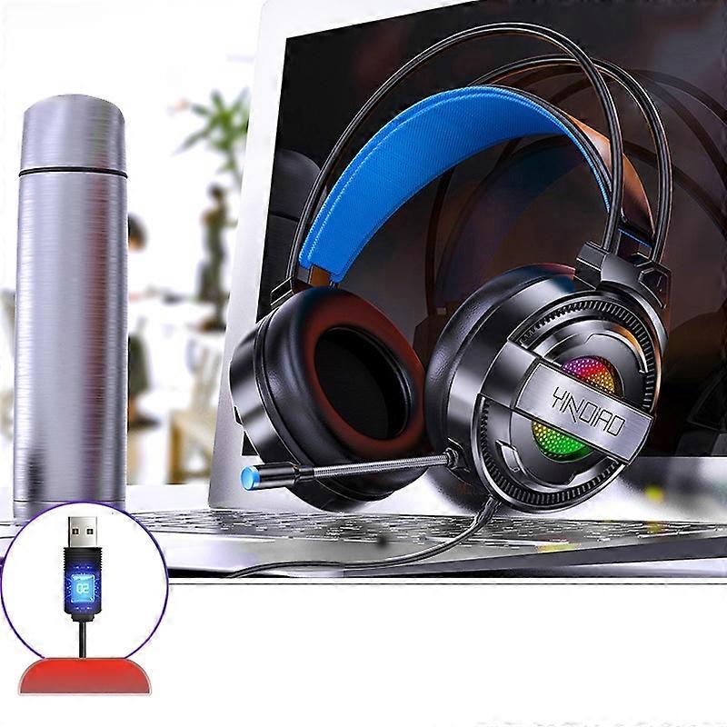 YINDIAO Q3 USB Wired Gaming Headset with Mic & Light