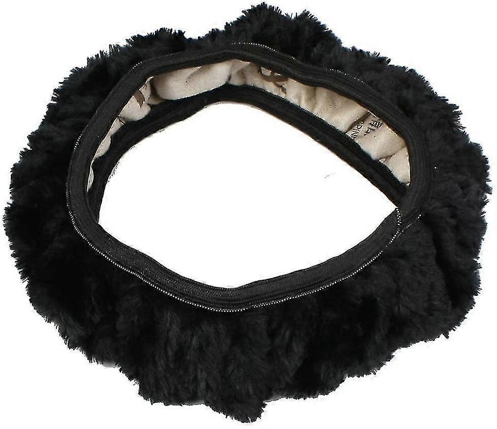 Steering Wheel Cover - Sodial R Auto Anti-slip Plush Stretchable Shield Case