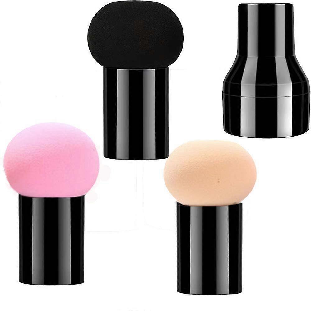 3 Pack Puff Mushroom Makeup Sponge Mixing Puff with Handle