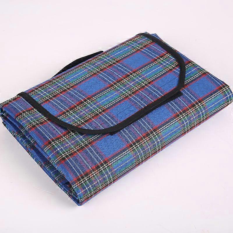 Picnic Blanket Mat Waterproof Camping Rug (blue)