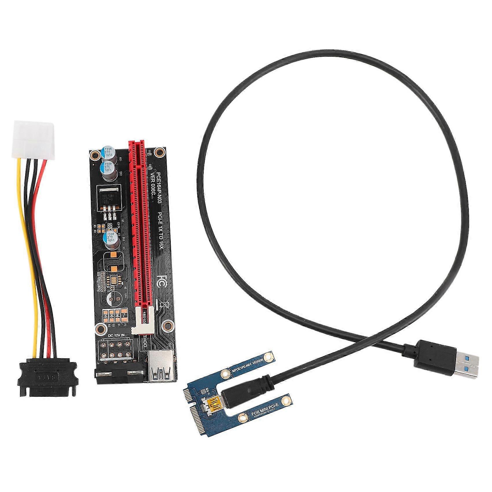 Mini Pcie na PCI 16x stoupačka pro notebook externí obrazová karta Exp GDC BTC Antminer Miner Mpcie na PCI-e