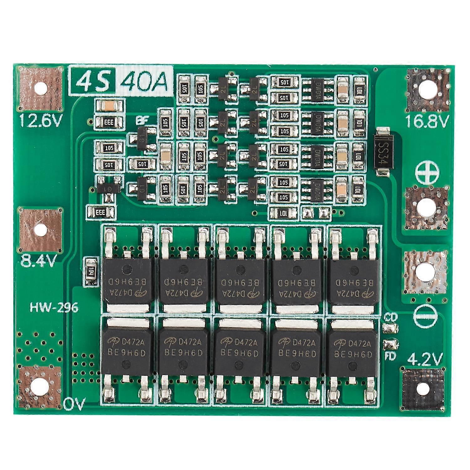 4S 40A Li-Ion Lithium Battery 18650 Charger Pcb Bms Protection Board for Drill Motor 14.8V 16.8V Li