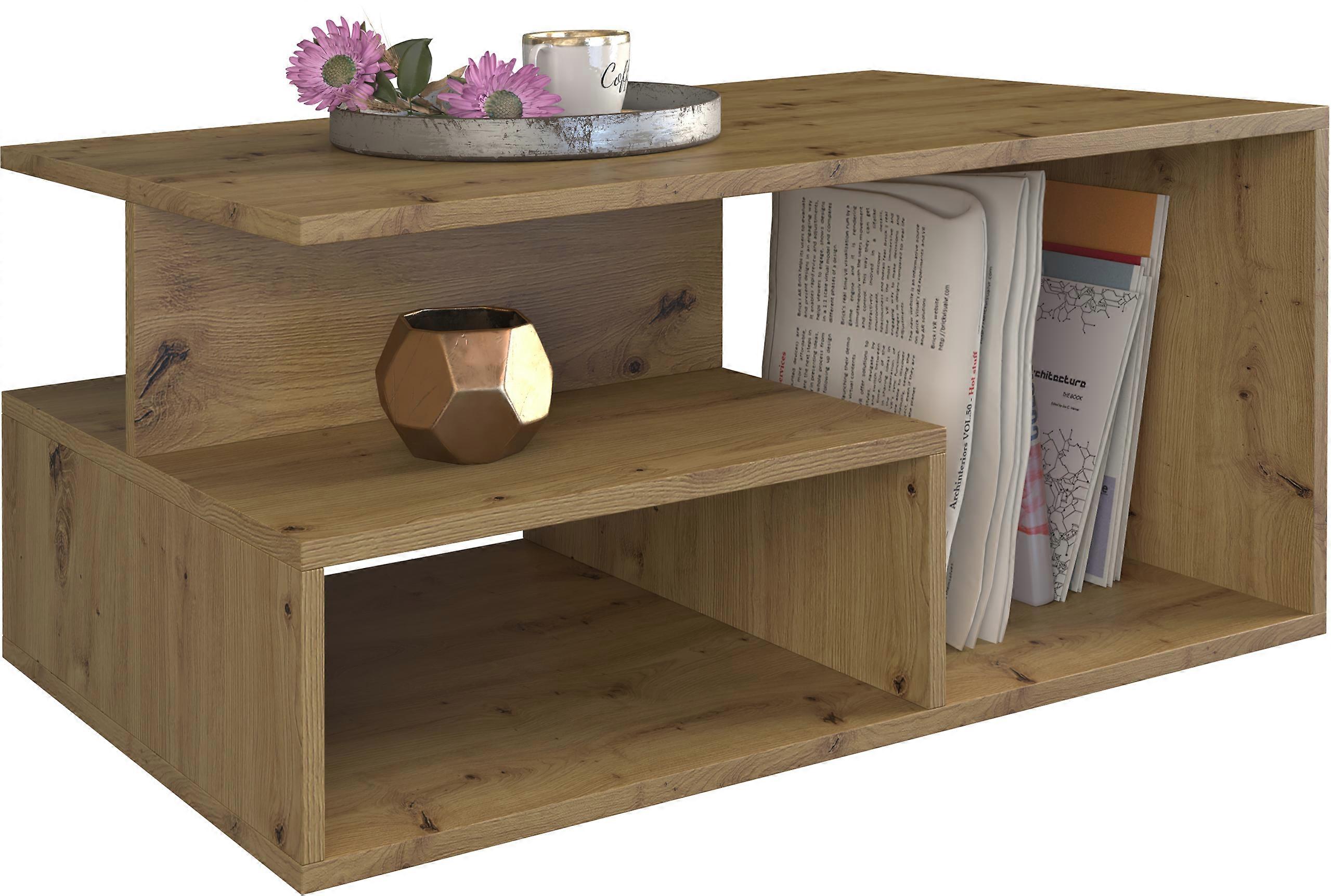 Prima Couchtisch / Bank aus handwerklicher Eiche