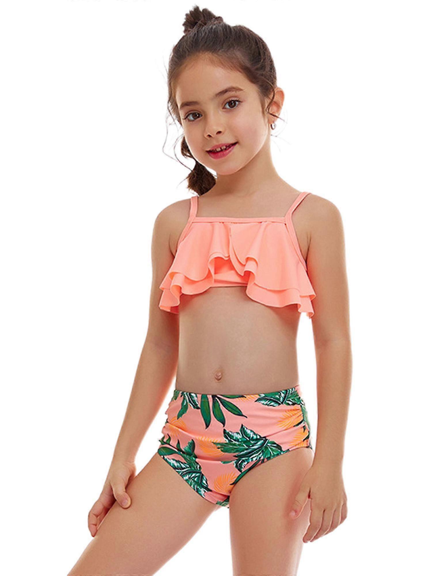4-10 ans Filles Maillot de bain Ensemble Maillot de bain d’été Maillot de bain Maillot de bain