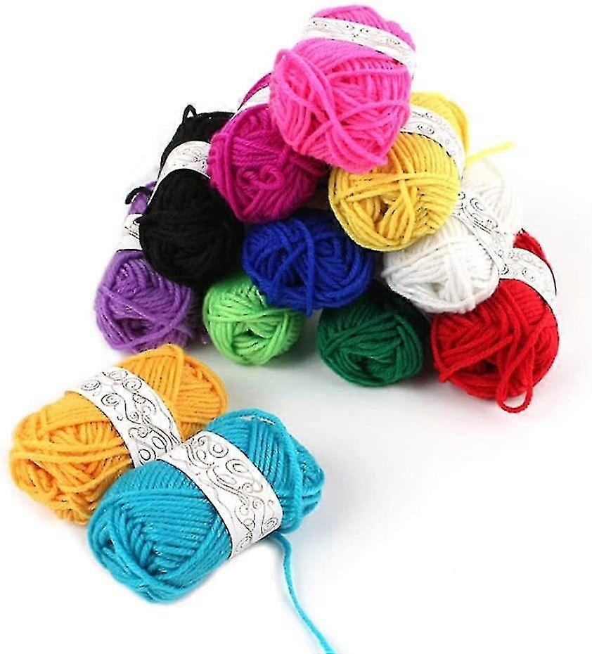 Pamut horgolt fonal 12 db színes akril kötőfonal akril fonal