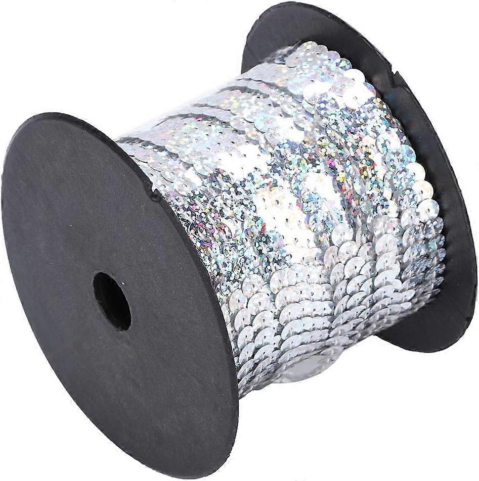 6mm Golden Sequin String 100 Yard Decorative Accessory for Cloth Shoe Plastic Resin Sequin Line (2)