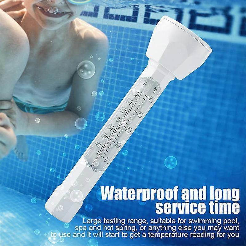 Floating Pool Thermometer with Fixable Ropes Portable for Swimming Pool Aquarium