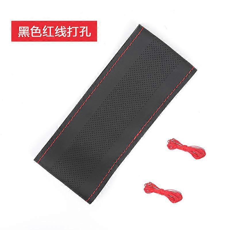 38cm Steering Wheel Cover Universal Car Steering Wheel Braid Cover with Needles and Thread Anti Slip Interior Steer Protector