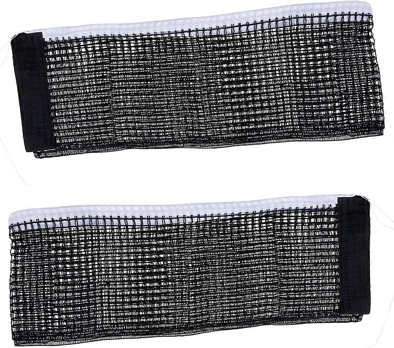 Ping Pong Net 2 pcs Foldable Ping Pong Net 180 * 14cm Black Table Tennis Net for Foldable Table Competition Training