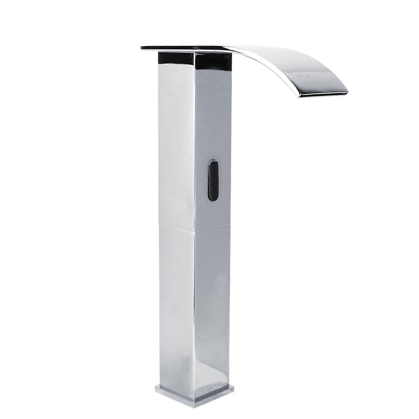 Waterfall Automatic Infrared Sensor Inductive Touchless Basin Faucet G1/2"