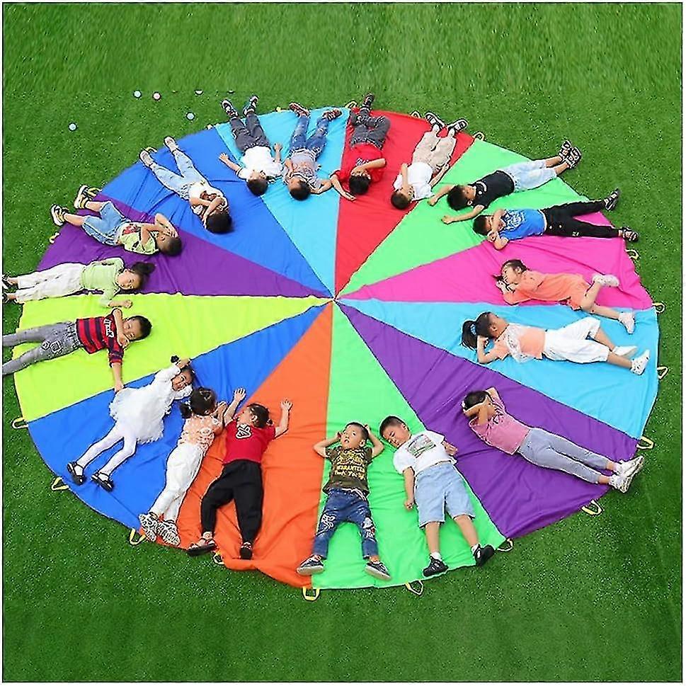 משחק ילדים צעצועי מצנח קשת, גן ילדים בית ספר לפיתוח מיומנויות ספורט עיקריות מצנח משחק חושי (גודל: 1.1 מ ')