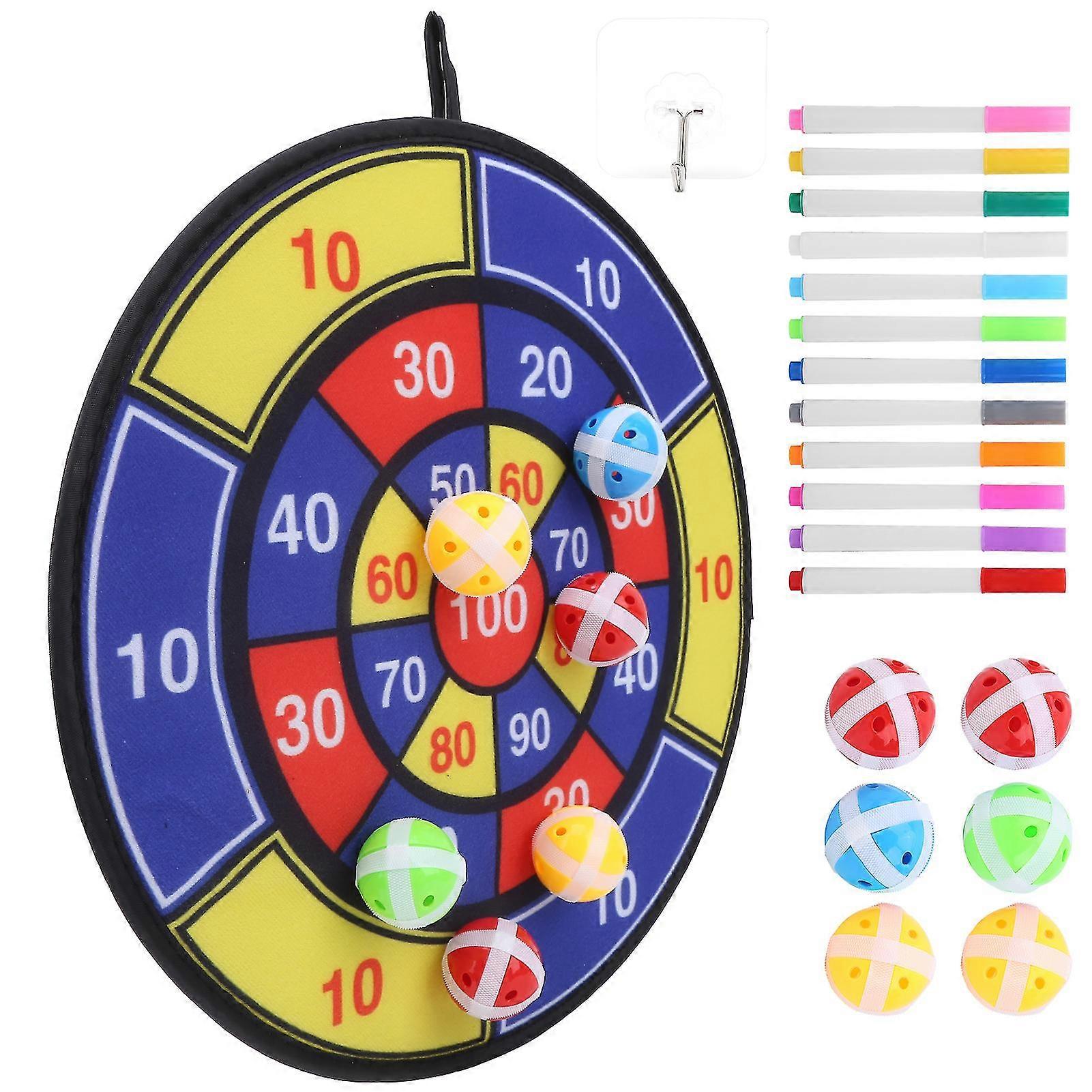 Checkerboard Game Dart Board Set for Children - Puzzle Toy with Slimeball Lint