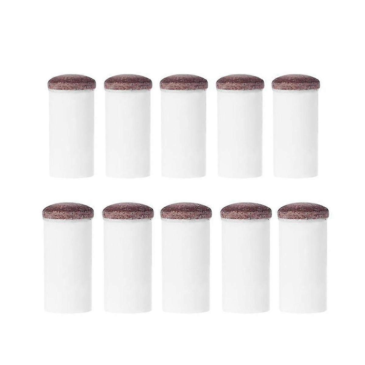 10 Pcs -on Pool Cue Tips Nylon Snooker Cue Ferrule Billiard Accessories Fans Entertainment 12mm