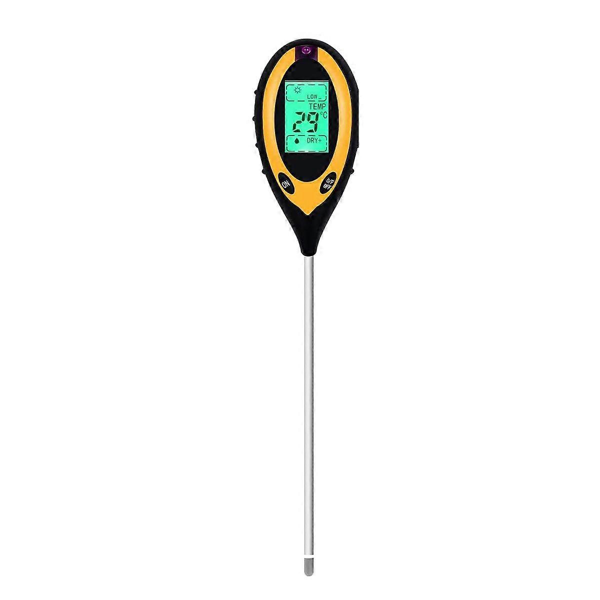 Soil PH Meter Soil Tester, 4 in 1 Soil Test Kit, PH Moisture Temperature Light Water Tester and Mon