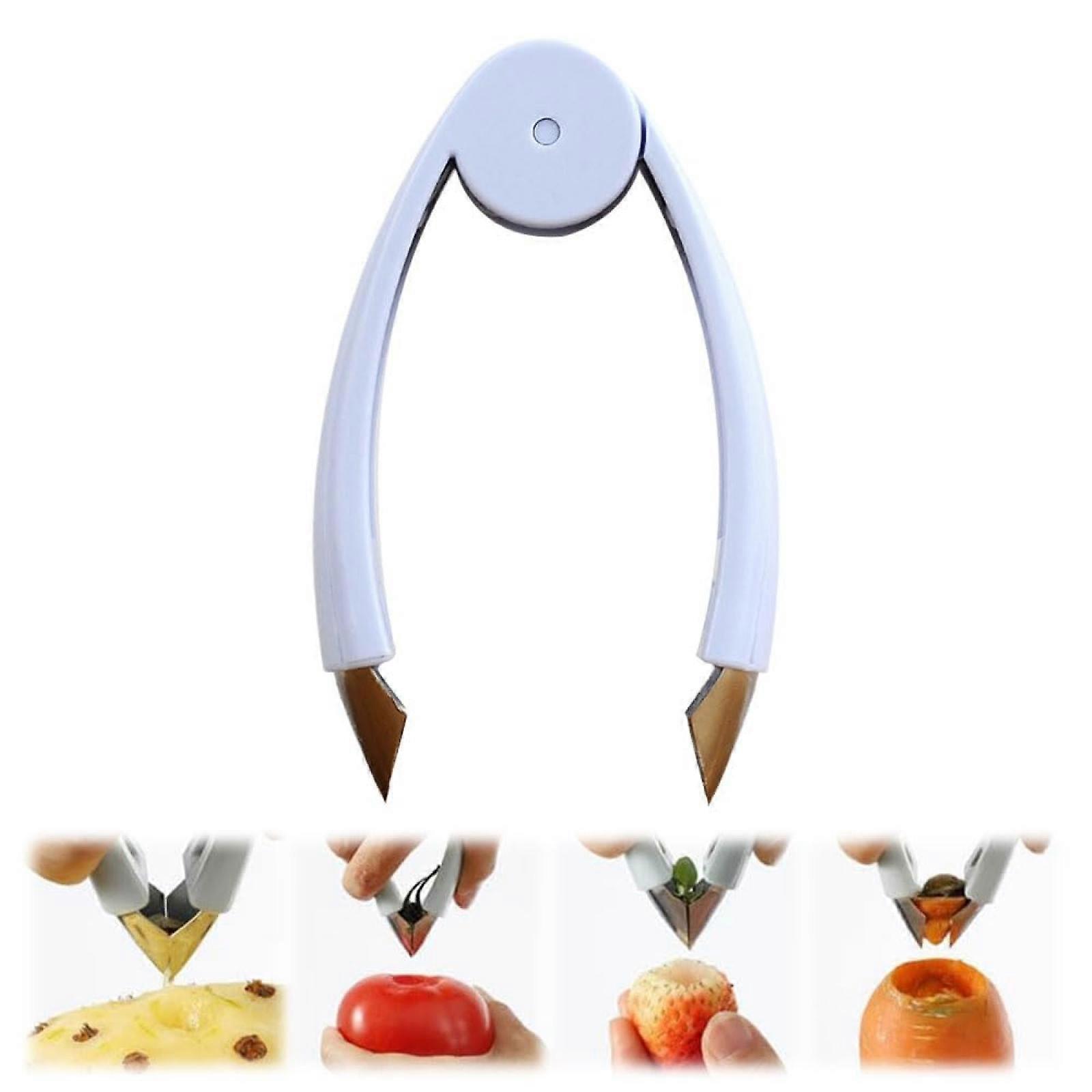 Strawberry stem remover multifunctional core and slicer pineapple cutter pineapple peeler fruit stem strawberry core removal tool -GSL