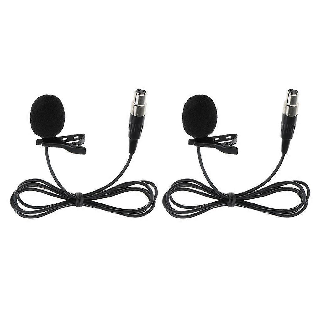 2 Stück Lavalier Mikrofon für Camcorder unidirektional 3Pin XLR 1M