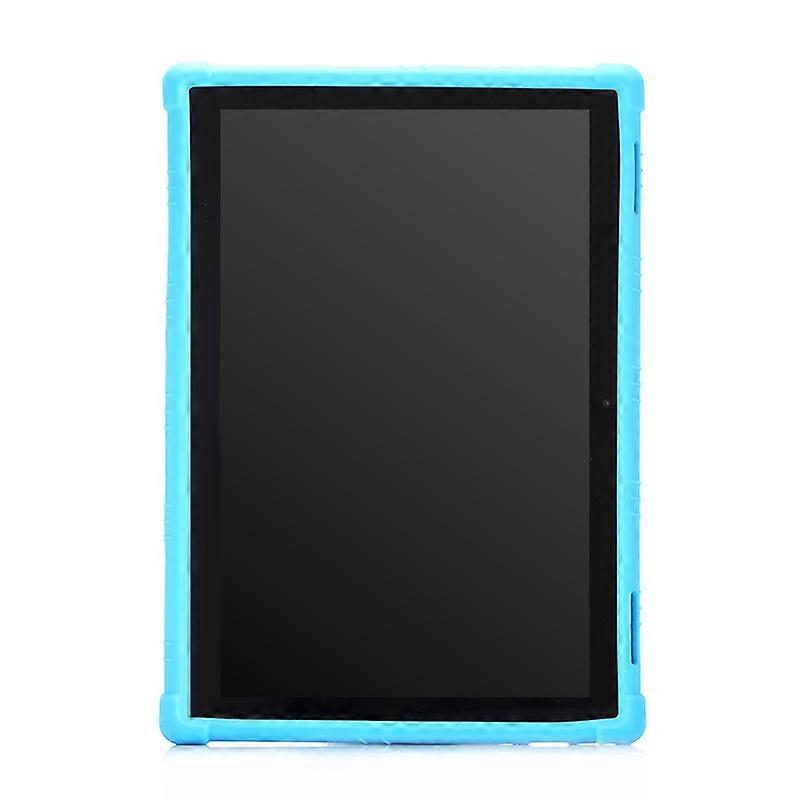 Tablet Case For Lenovo Tab E10 Tablet PC Silicone Protective Case with Invisible Bracket(Sky Blue)