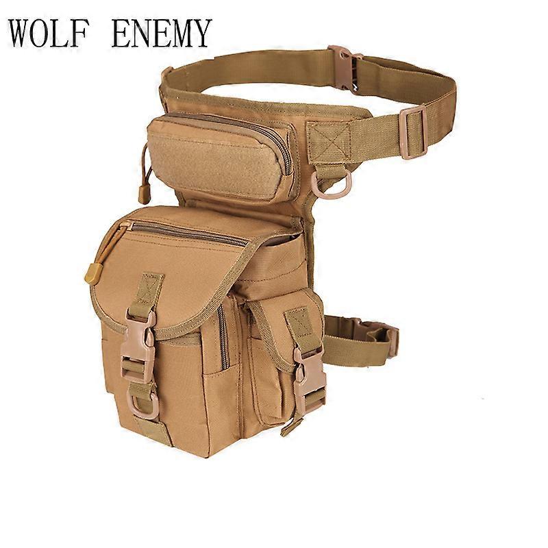 Tactical Molle Drop Leg Bag Waterproof Men Military Waist Pack Outdoor Wargame Army EDC Fanny Pack Hunting Cycling Accessories
