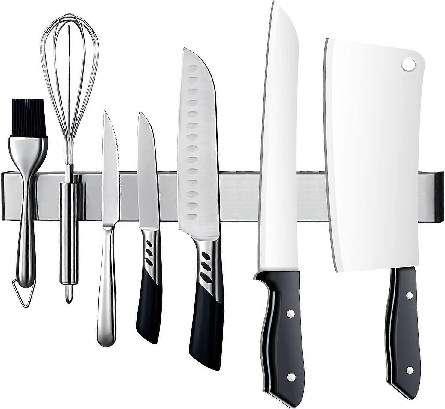 Magnetic Knife Holder Strip,Stainless Steel Kitchen Tool Wall Rack Pull Bar