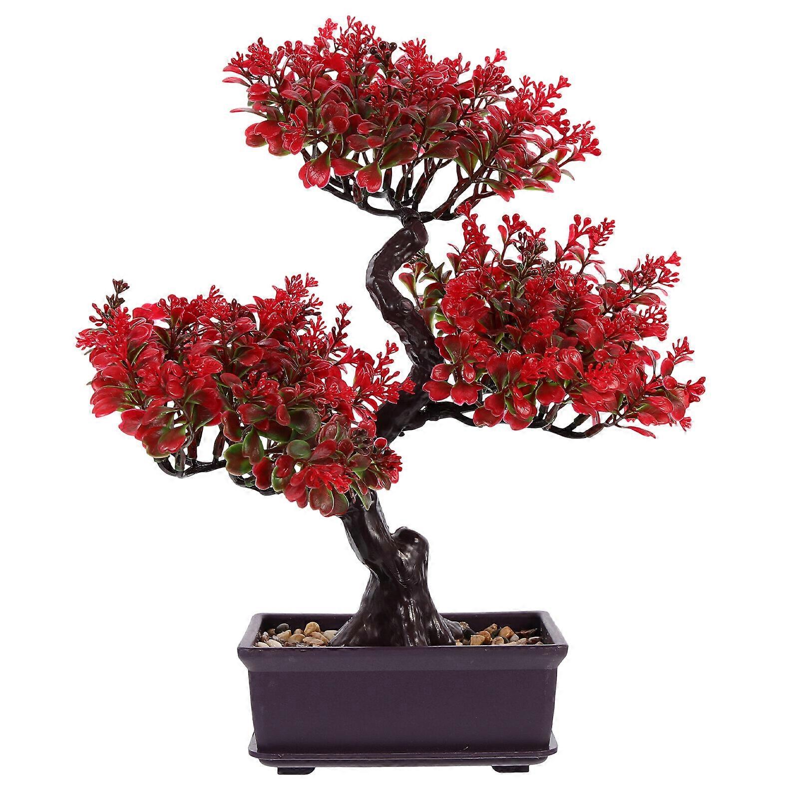 Artificial Potted Plants Desktop Faux Potted Plants Bonsai Ornament for Home