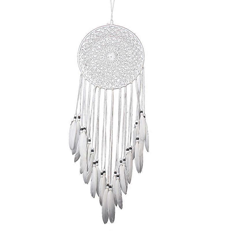 Dream Catcher Pendant White Feather Wall Decor