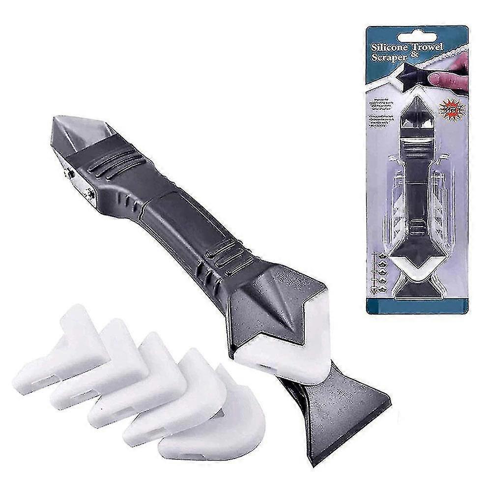 5 In 1 Silicone Remover Caulk Finisher Sealant Smooth Scraper Grout Kit Tools