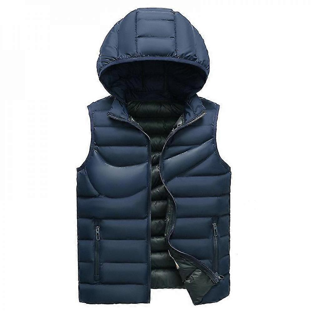 Steppweste ärmellose Jacke für Herren mit abnehmbarem H BUQ