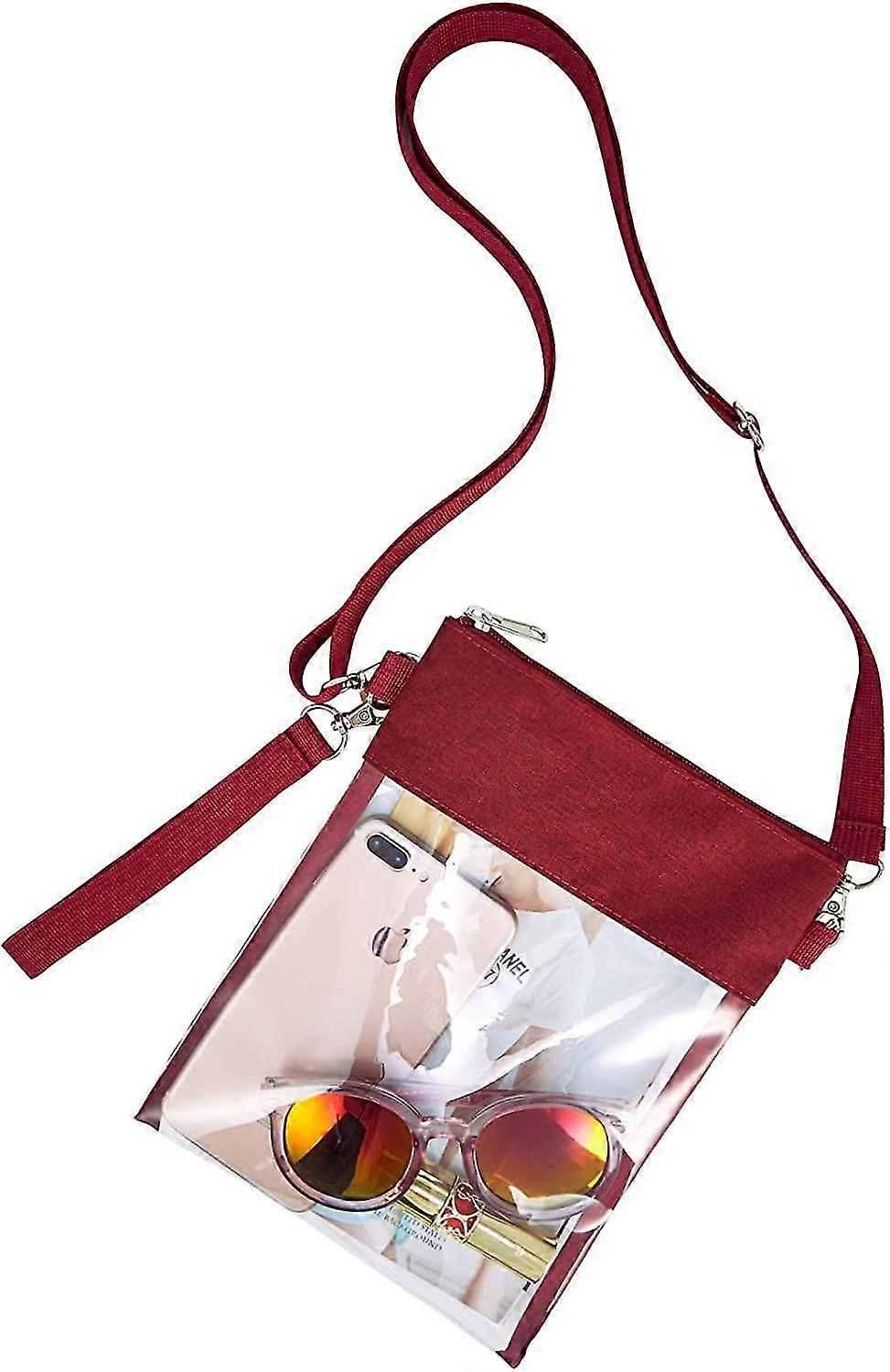 Clear Crossbody - Stadium Approved Clear Bag With Adjustable Shoulder Strap