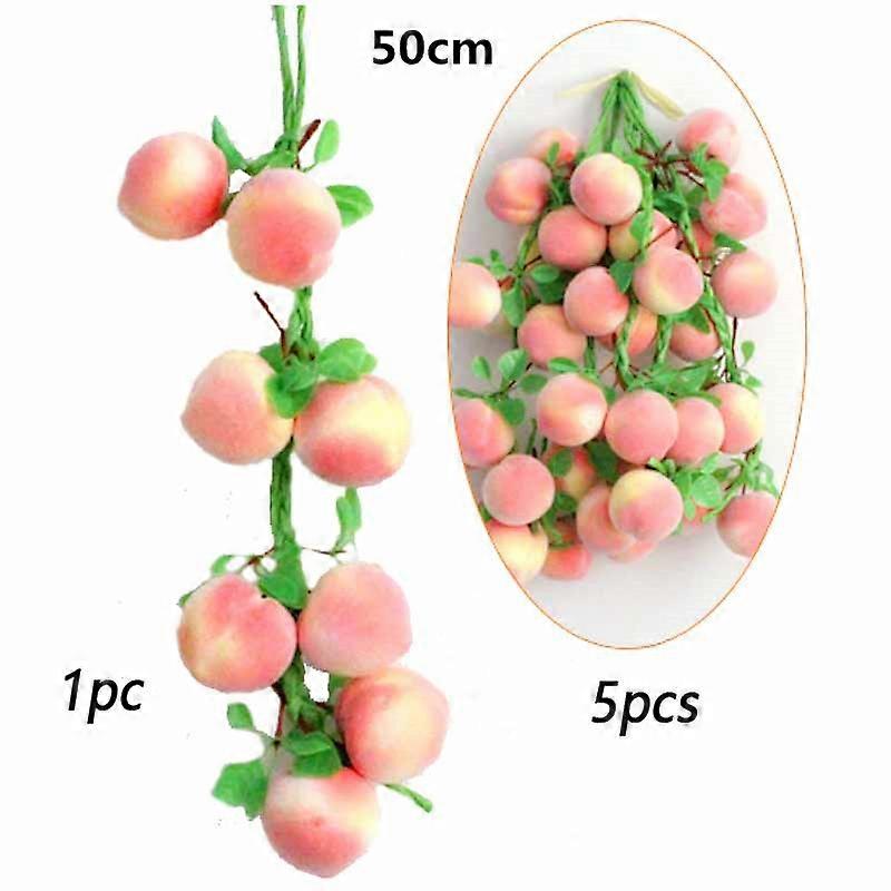 1 Bunch of Fake Vegetables Artificial Simulation Fruit Chili Plants Food Vines Room Decor Grass Wall Photography Props 50-70cm