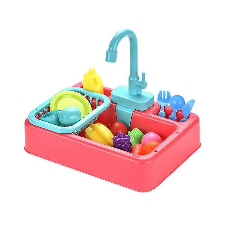 Analog Electric Dishwasher Sink Children's Role Playing Kitchen Set Toys