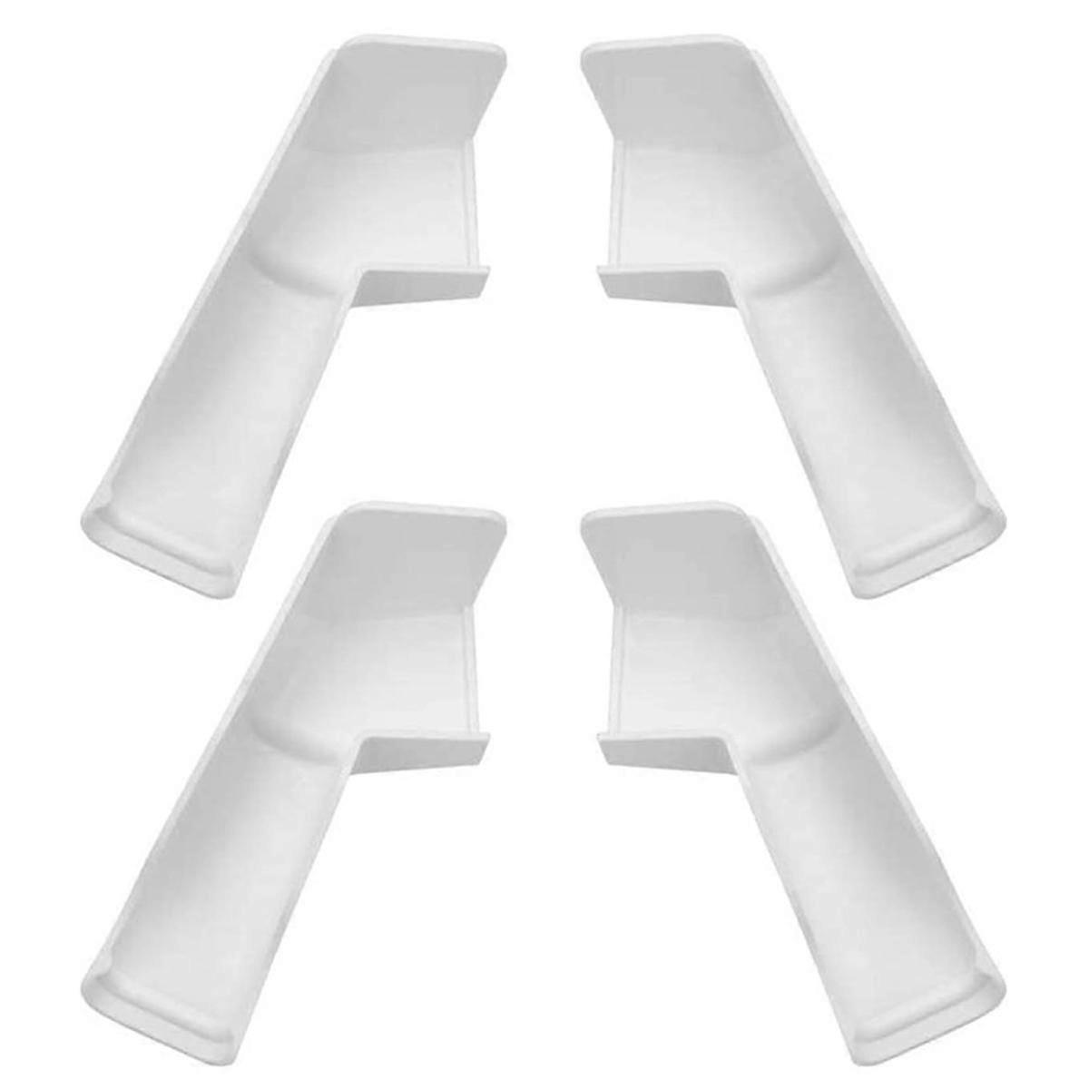RV Gutter Spouts, RV Rain Gutter Downspout with Extensions, Rain Gutter Dwonspout Diverter 2 Right&2 Left Gutters White