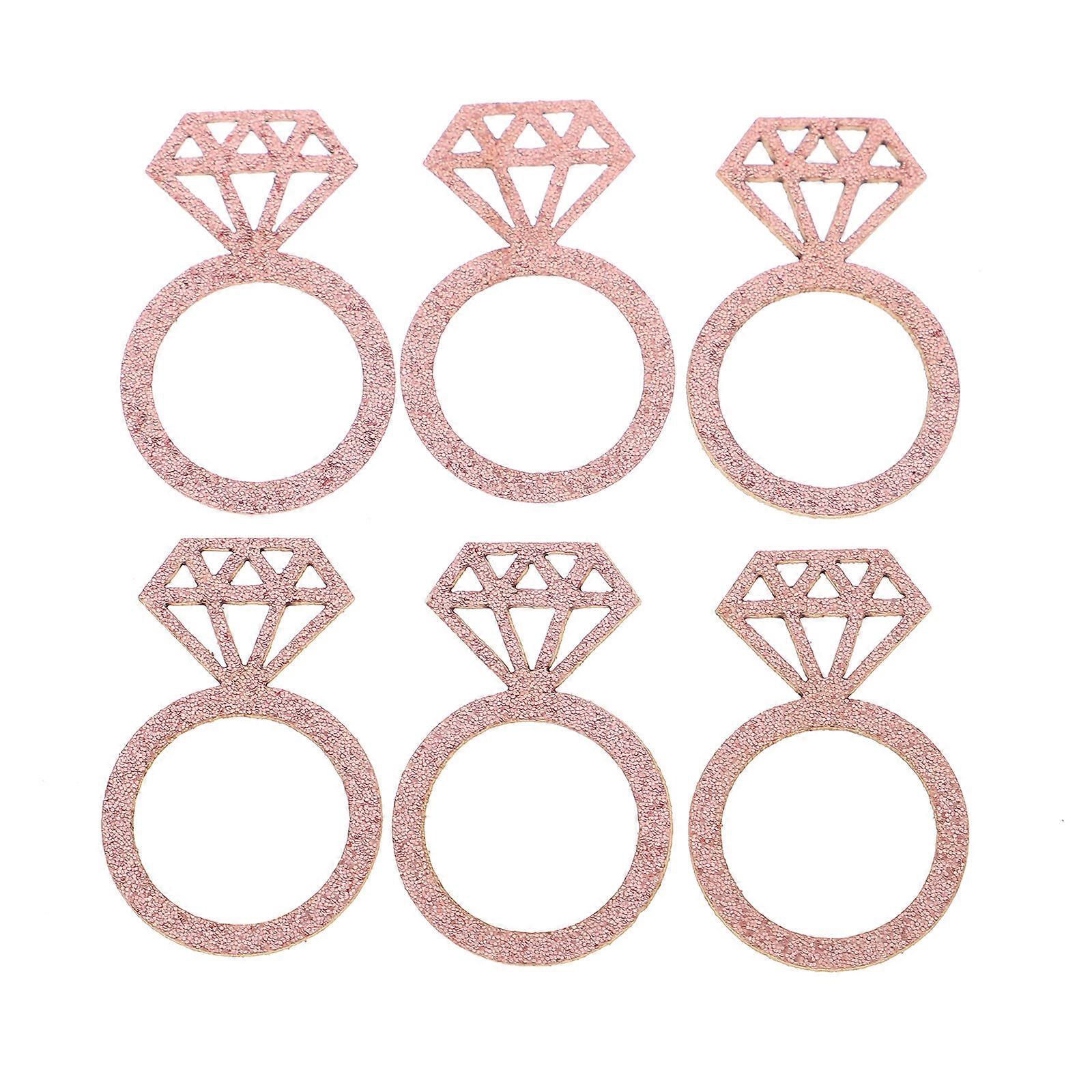 100pcs Decorative Diamond Ring Confetti Party Throwing Confetti Wedding Confetti