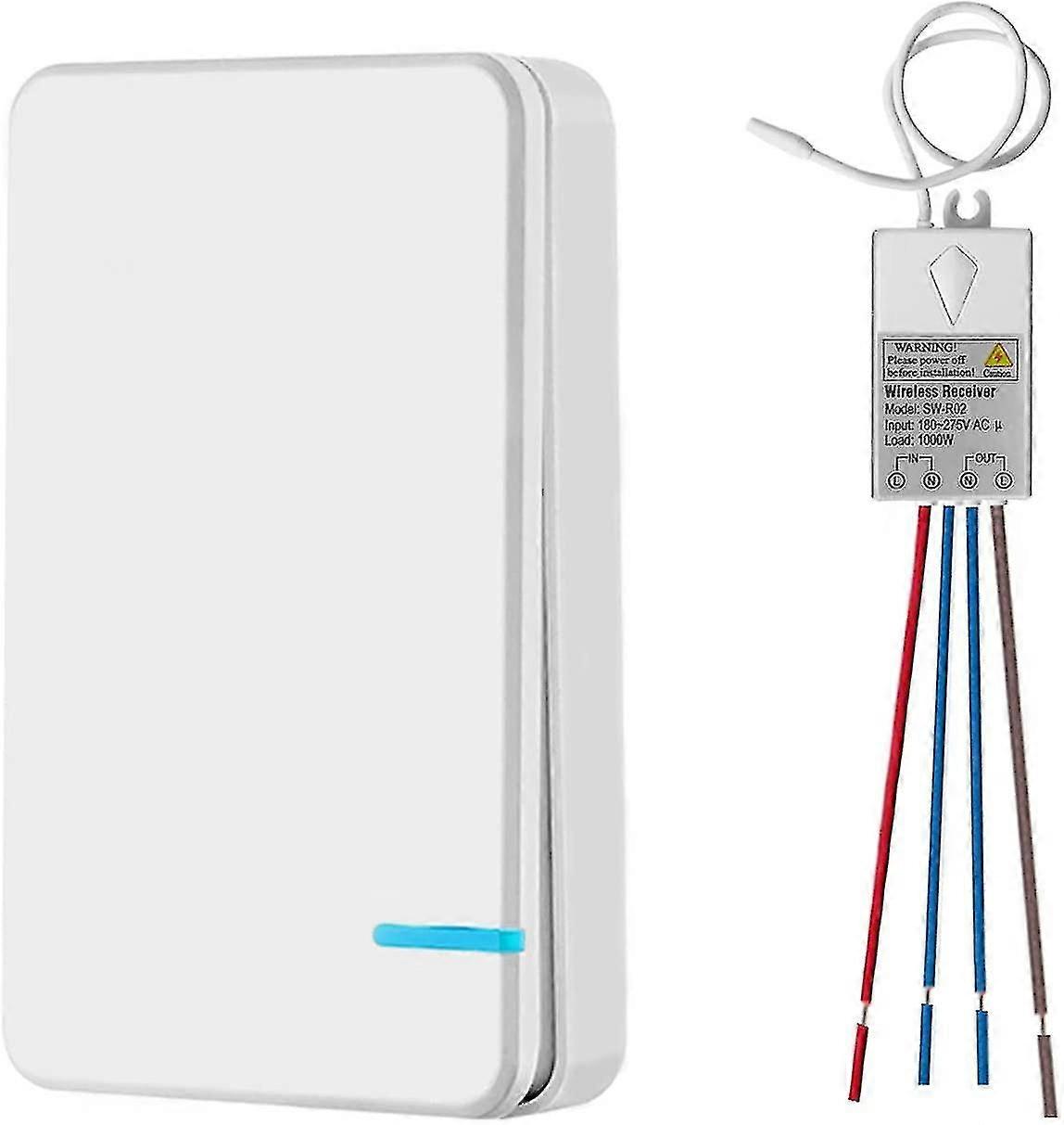 Mini Wireless Light Switch With Mini Receiver Wireless Light Switch Outdoor 400m 40m 433mhz Rf Remote Control Ip54 Led Lamp Steam Protection Yalo