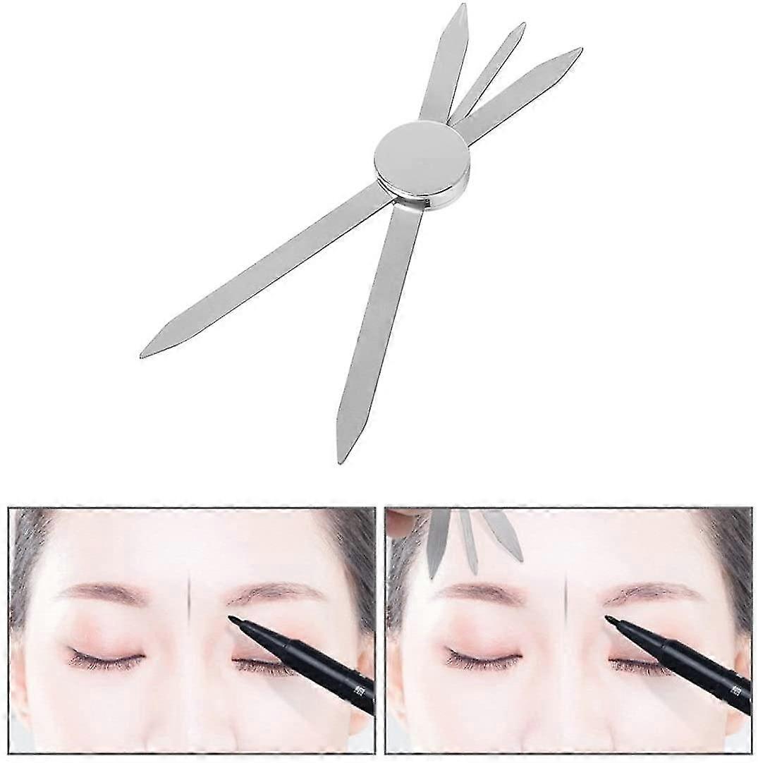 Eyebrow Makeup Caliper Ruler - Three-point Positioning Balance Ruler For Microblading Eyebrow Measure, Eye Brow Make Up Eyebrow Stencil Measuring Tool