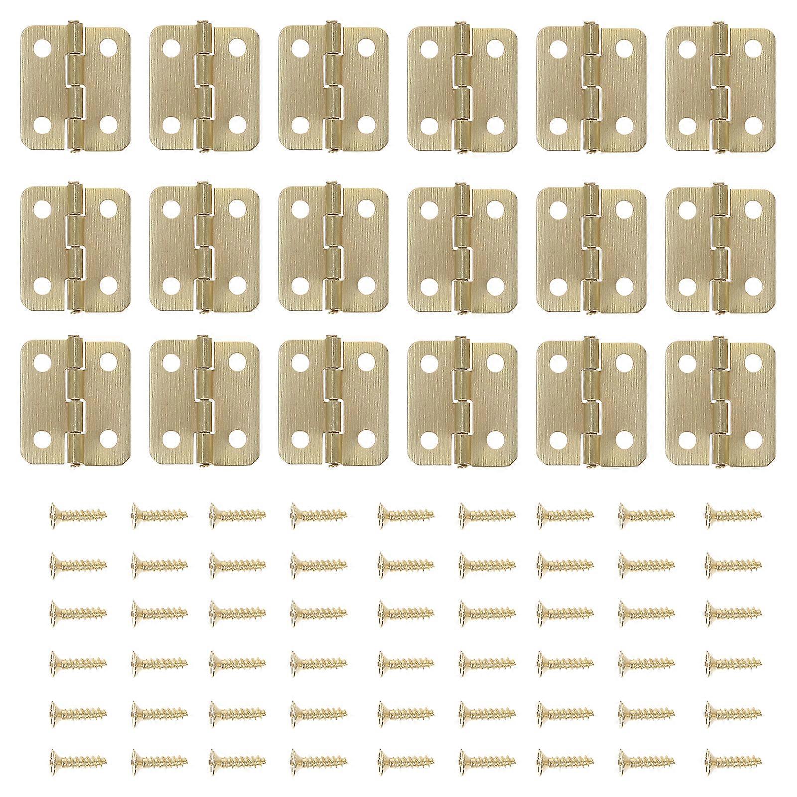 50 Sets of Jewelry Box Hinge Decorative Drawer Hinge Antique Mini Hinge Connector